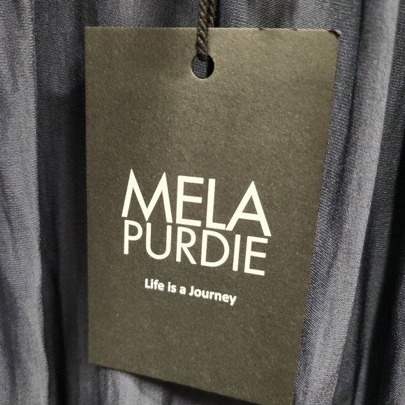 NWT Mela Purdie Rufflet Coat in Midnight SZ 6 - Picture 12 of 14